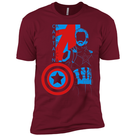 T-Shirts Cardinal / X-Small Captain Profile Men's Premium T-Shirt