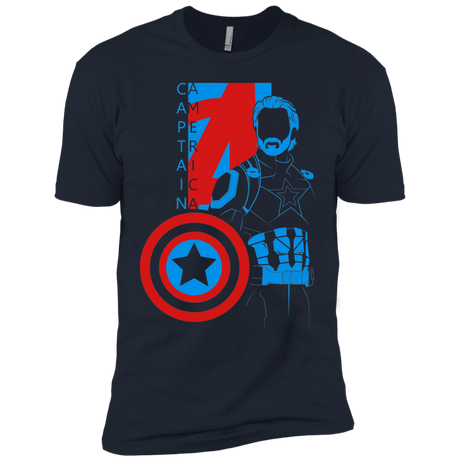 T-Shirts Midnight Navy / X-Small Captain Profile Men's Premium T-Shirt