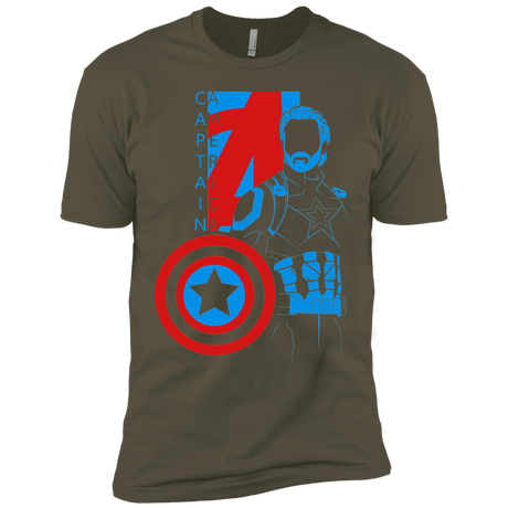 T-Shirts Military Green / X-Small Captain Profile Men's Premium T-Shirt