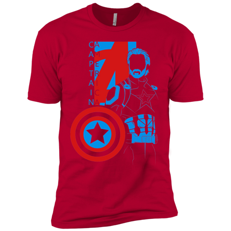 T-Shirts Red / X-Small Captain Profile Men's Premium T-Shirt