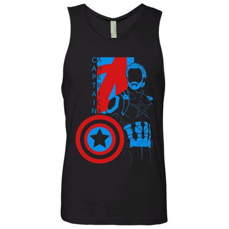 T-Shirts Black / S Captain Profile Men's Premium Tank Top