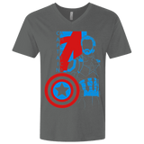 T-Shirts Heavy Metal / X-Small Captain Profile Men's Premium V-Neck