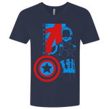 T-Shirts Midnight Navy / X-Small Captain Profile Men's Premium V-Neck