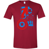 T-Shirts Cardinal Red / S Captain Profile Men's Semi-Fitted Softstyle