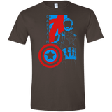 T-Shirts Dark Chocolate / S Captain Profile Men's Semi-Fitted Softstyle