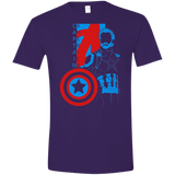 T-Shirts Purple / S Captain Profile Men's Semi-Fitted Softstyle