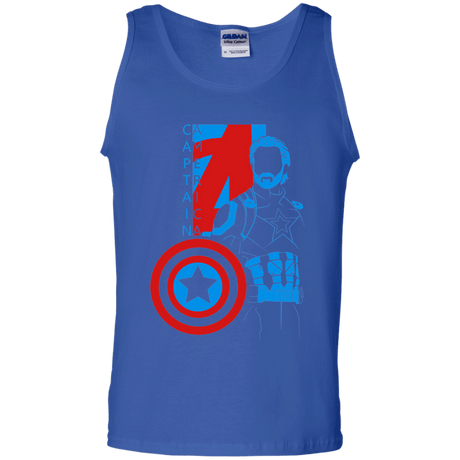 T-Shirts Royal / S Captain Profile Men's Tank Top
