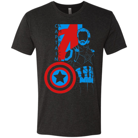 T-Shirts Vintage Black / S Captain Profile Men's Triblend T-Shirt