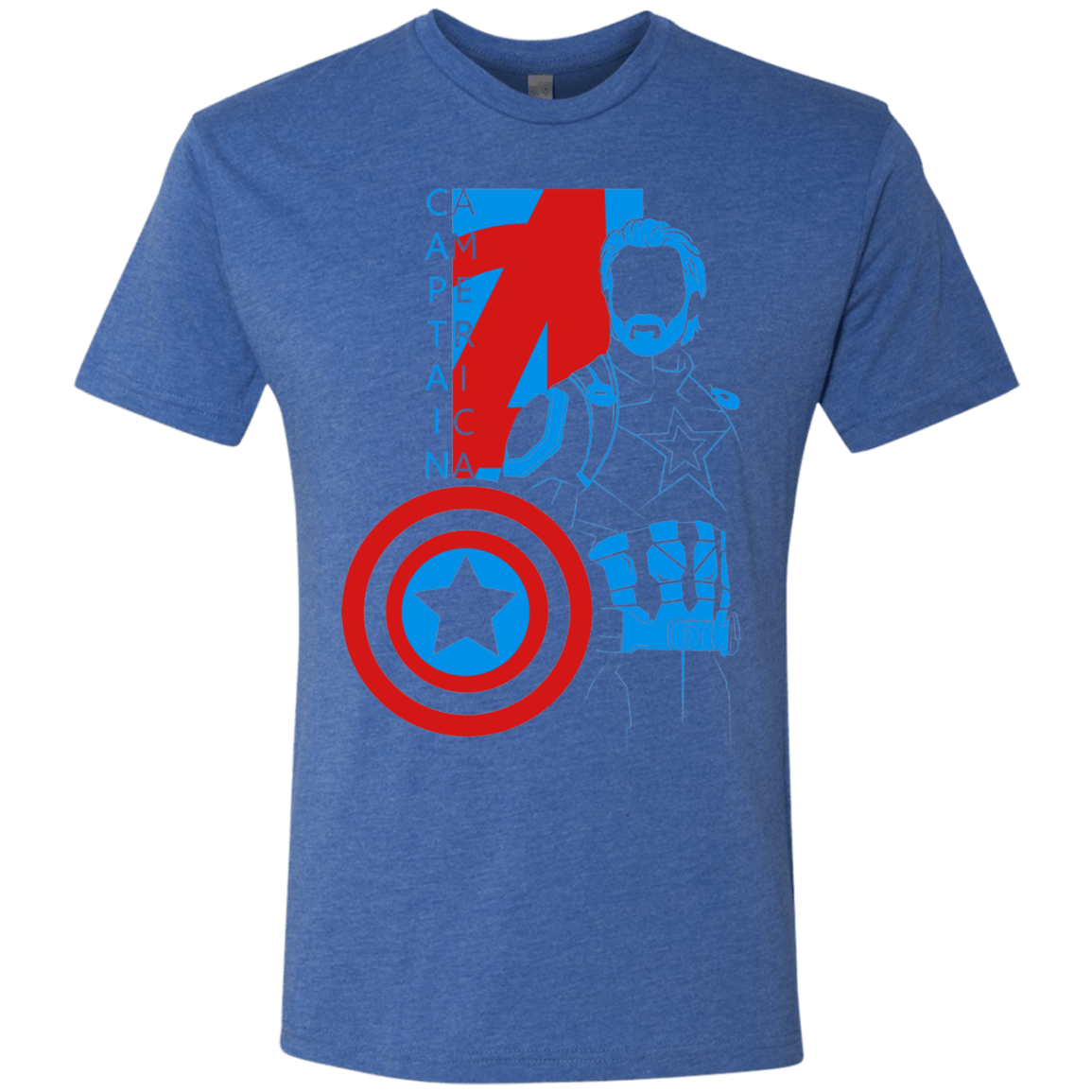 T-Shirts Vintage Royal / S Captain Profile Men's Triblend T-Shirt