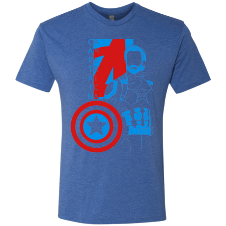 T-Shirts Vintage Royal / S Captain Profile Men's Triblend T-Shirt