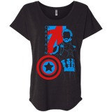 T-Shirts Vintage Black / X-Small Captain Profile Triblend Dolman Sleeve