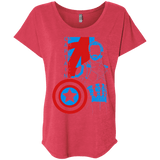 T-Shirts Vintage Red / X-Small Captain Profile Triblend Dolman Sleeve