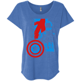 T-Shirts Vintage Royal / X-Small Captain Profile Triblend Dolman Sleeve