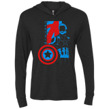 T-Shirts Vintage Black / X-Small Captain Profile Triblend Long Sleeve Hoodie Tee