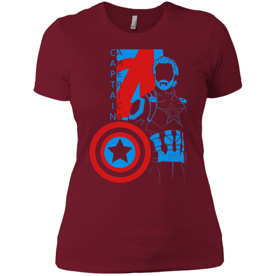 T-Shirts Scarlet / X-Small Captain Profile Women's Premium T-Shirt