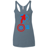 T-Shirts Indigo / X-Small Captain Profile Women's Triblend Racerback Tank