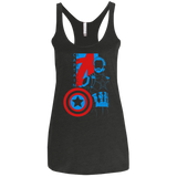 T-Shirts Vintage Black / X-Small Captain Profile Women's Triblend Racerback Tank