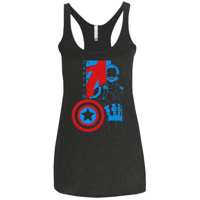 T-Shirts Vintage Black / X-Small Captain Profile Women's Triblend Racerback Tank