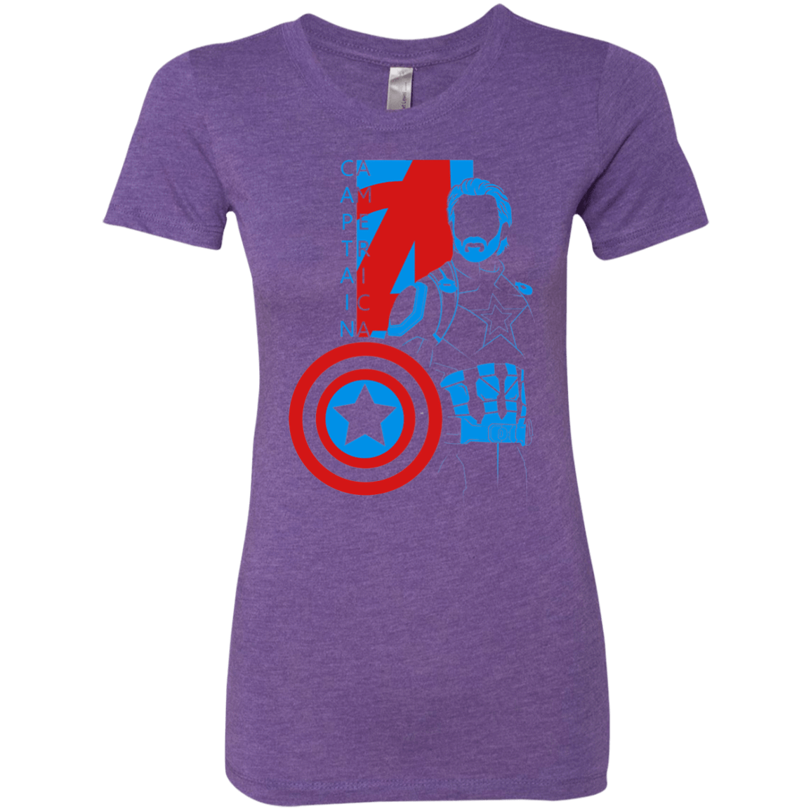 T-Shirts Purple Rush / S Captain Profile Women's Triblend T-Shirt