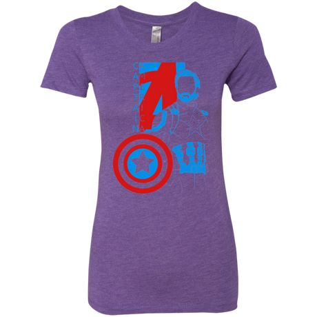 T-Shirts Purple Rush / S Captain Profile Women's Triblend T-Shirt