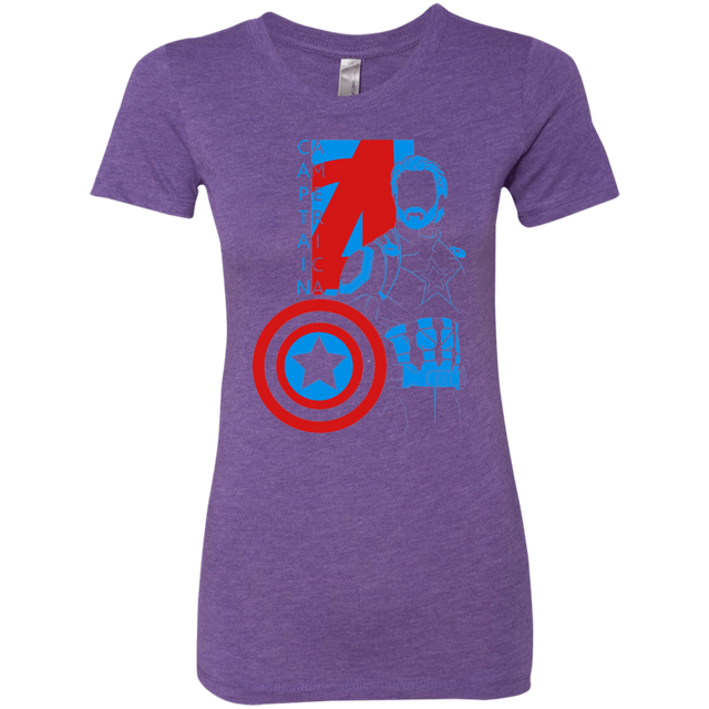 T-Shirts Purple Rush / S Captain Profile Women's Triblend T-Shirt