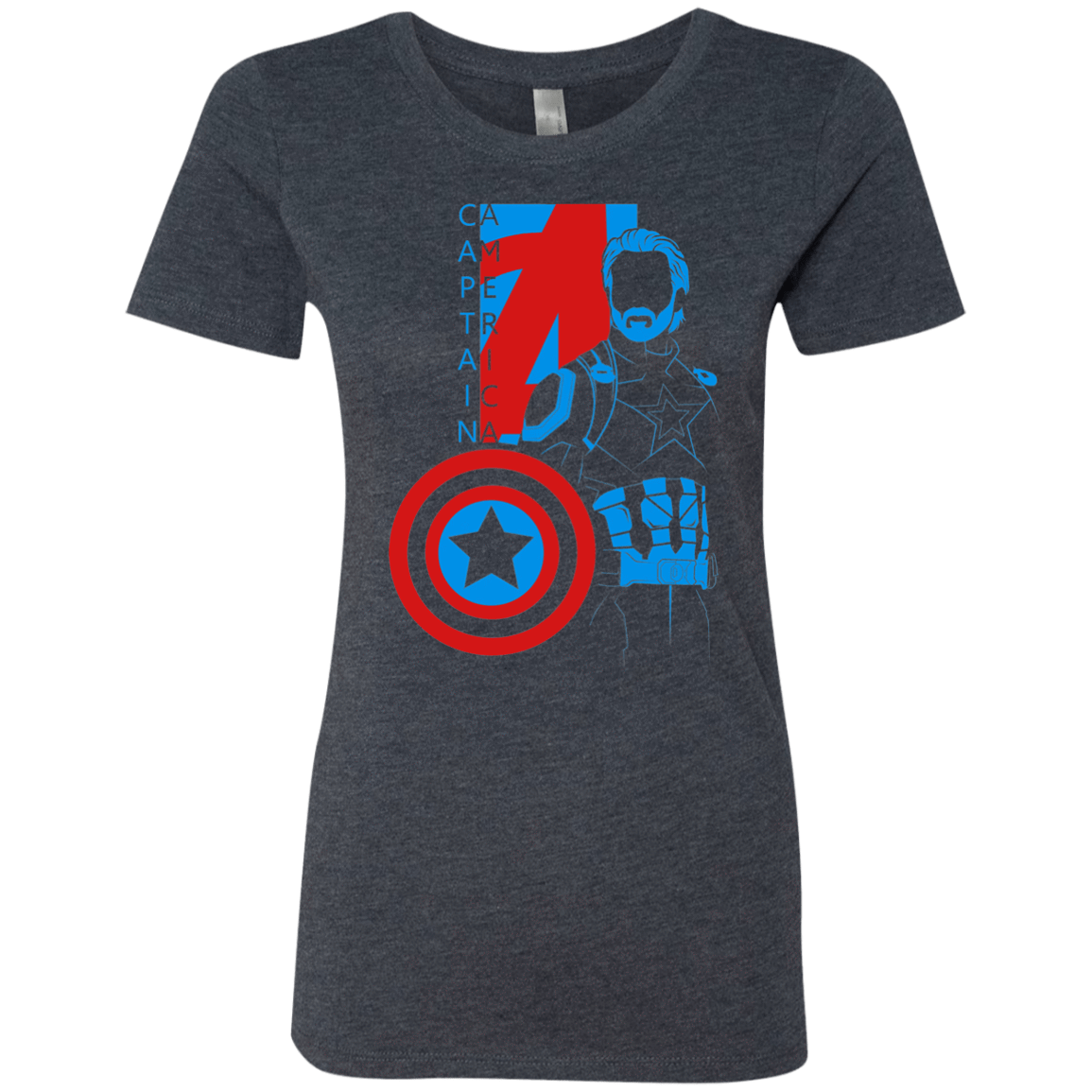 T-Shirts Vintage Navy / S Captain Profile Women's Triblend T-Shirt