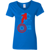 T-Shirts Royal / S Captain Profile Women's V-Neck T-Shirt