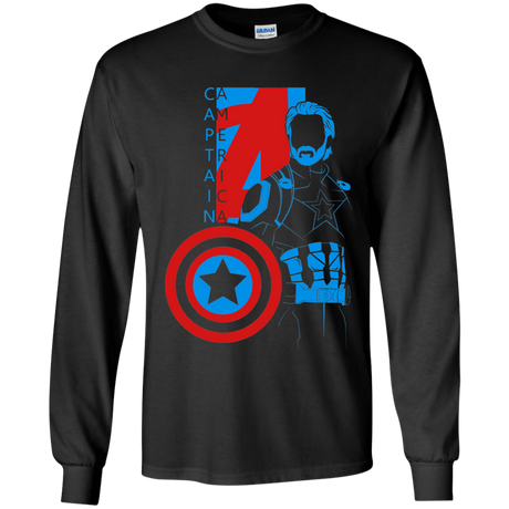 T-Shirts Black / YS Captain Profile Youth Long Sleeve T-Shirt