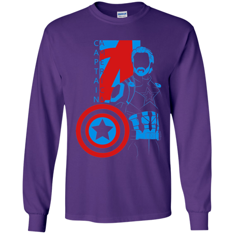 T-Shirts Purple / YS Captain Profile Youth Long Sleeve T-Shirt