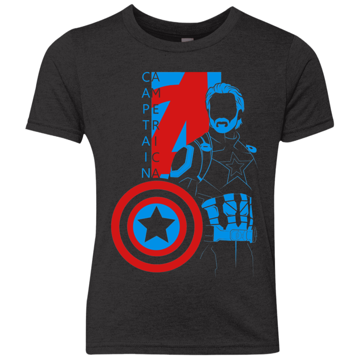 T-Shirts Vintage Black / YXS Captain Profile Youth Triblend T-Shirt