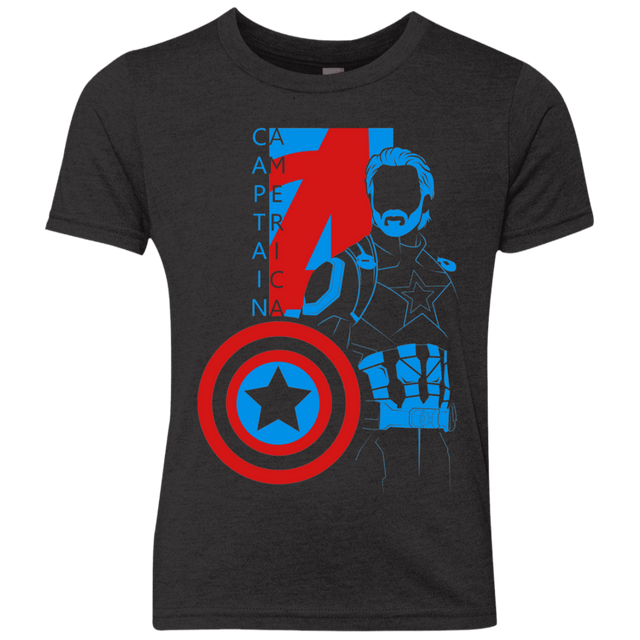 T-Shirts Vintage Black / YXS Captain Profile Youth Triblend T-Shirt