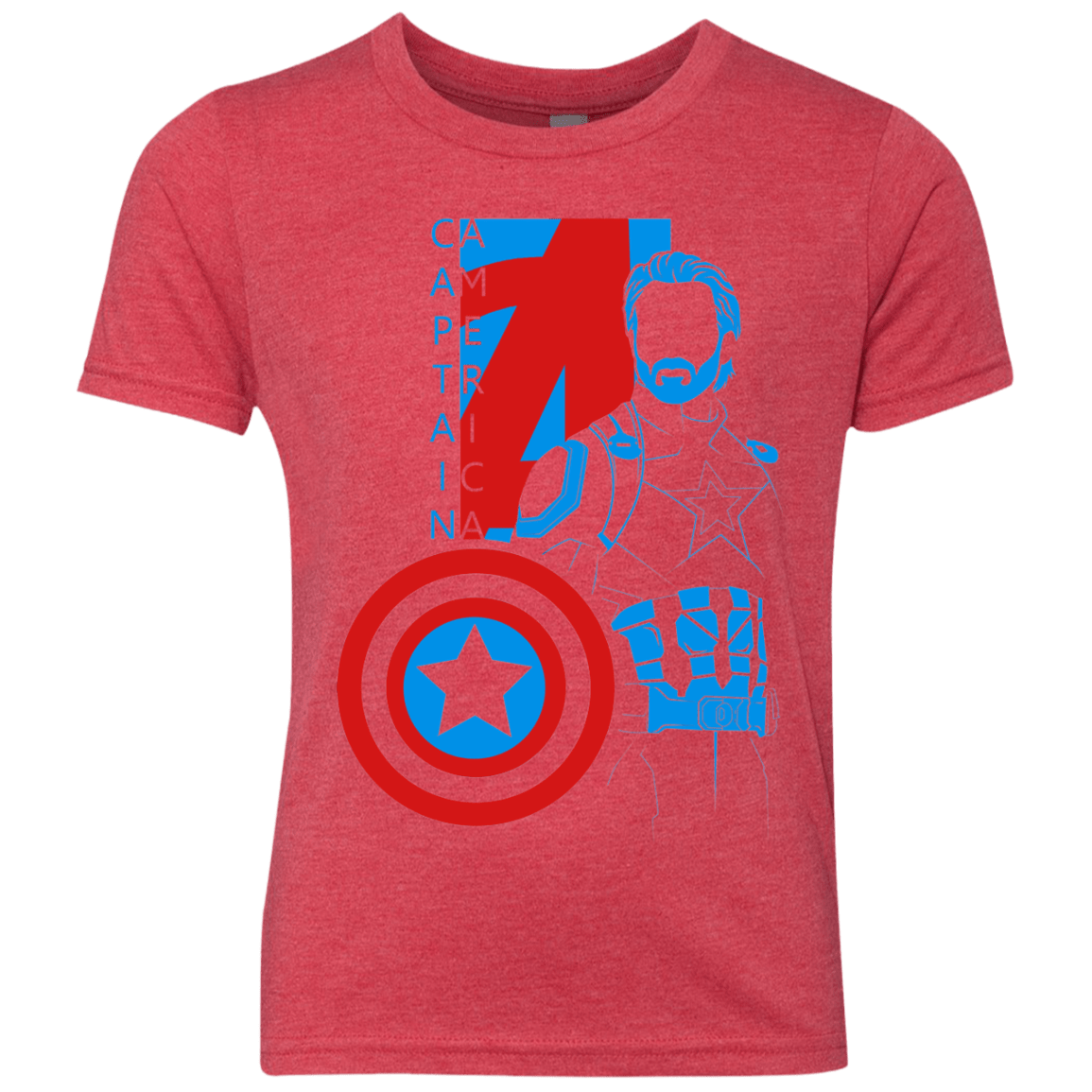 T-Shirts Vintage Red / YXS Captain Profile Youth Triblend T-Shirt