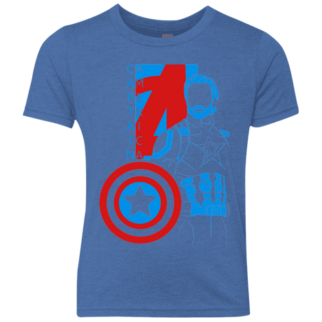 T-Shirts Vintage Royal / YXS Captain Profile Youth Triblend T-Shirt