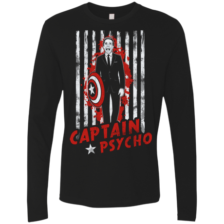 T-Shirts Black / Small Captain Psycho Men's Premium Long Sleeve