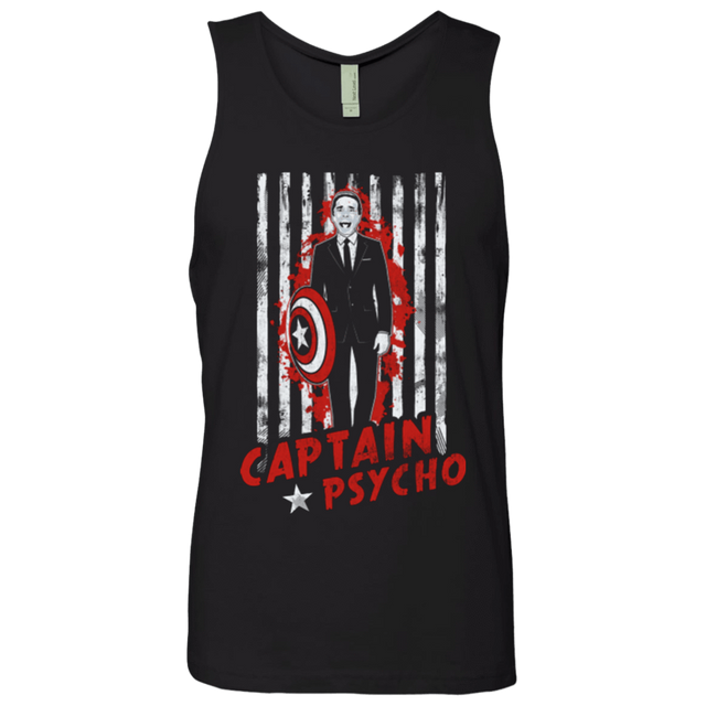 T-Shirts Black / Small Captain Psycho Men's Premium Tank Top