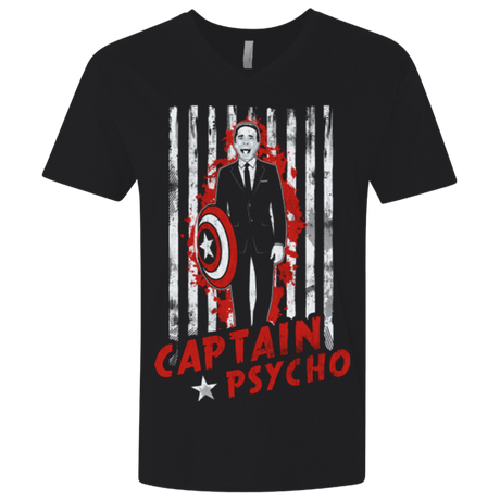 T-Shirts Black / X-Small Captain Psycho Men's Premium V-Neck