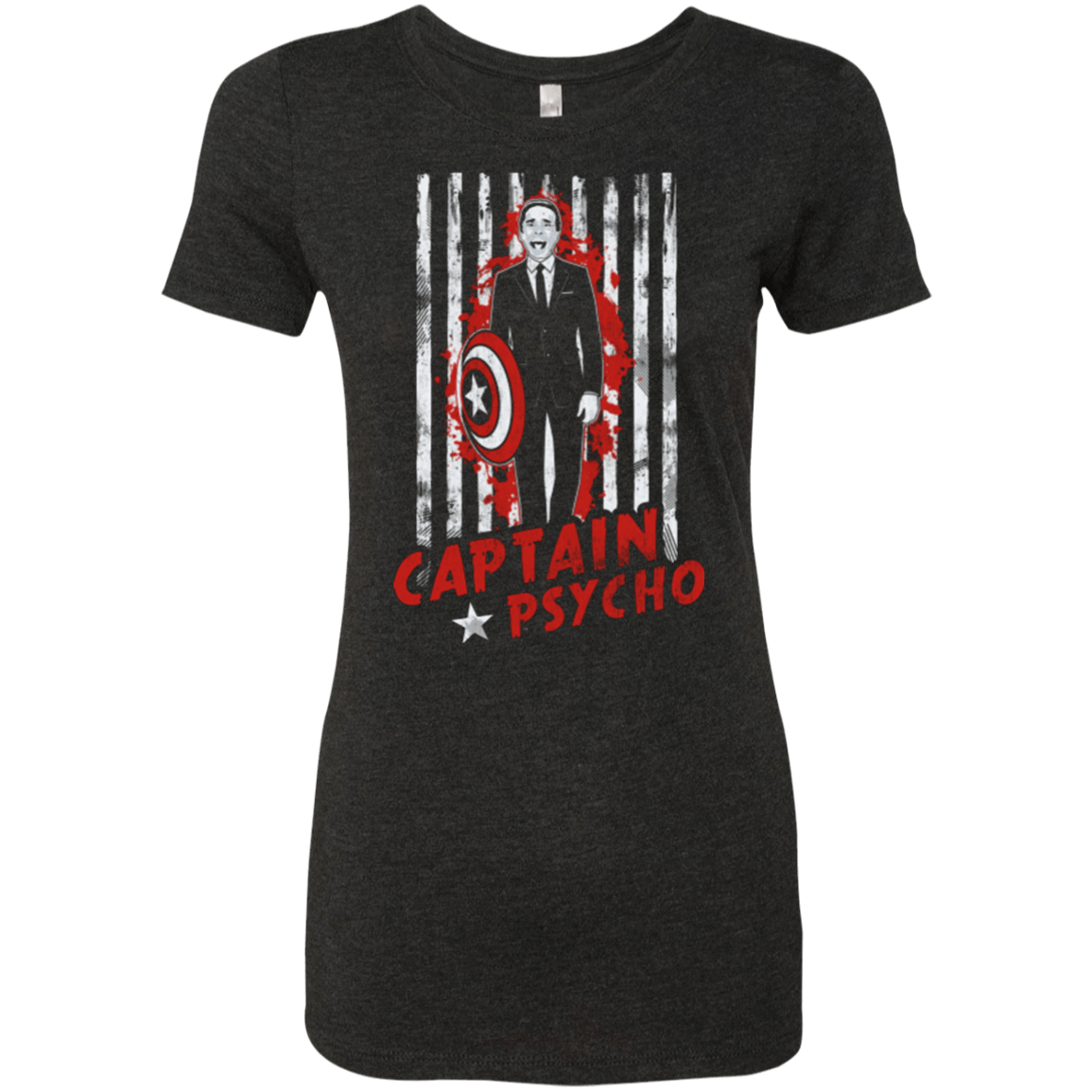 T-Shirts Vintage Black / Small Captain Psycho Women's Triblend T-Shirt