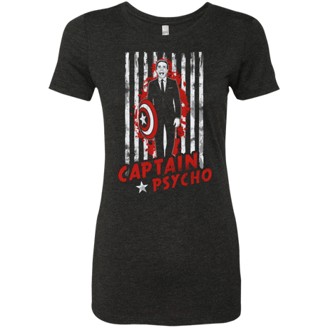 T-Shirts Vintage Black / Small Captain Psycho Women's Triblend T-Shirt