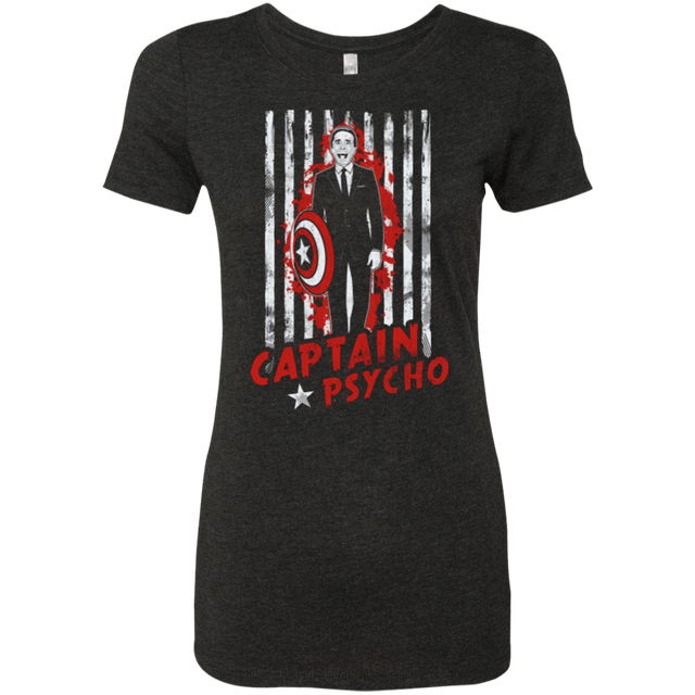 T-Shirts Vintage Black / Small Captain Psycho Women's Triblend T-Shirt