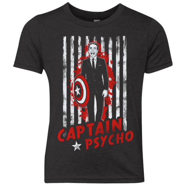 T-Shirts Vintage Black / YXS Captain Psycho Youth Triblend T-Shirt