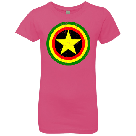 T-Shirts Hot Pink / YXS Captain Rasta Girls Premium T-Shirt