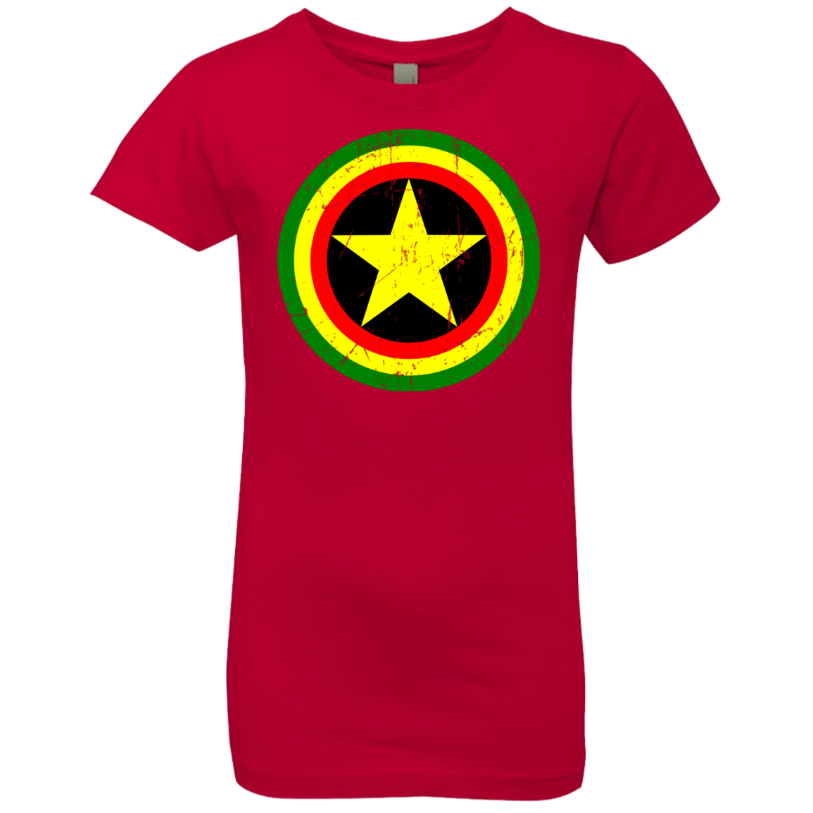 T-Shirts Red / YXS Captain Rasta Girls Premium T-Shirt