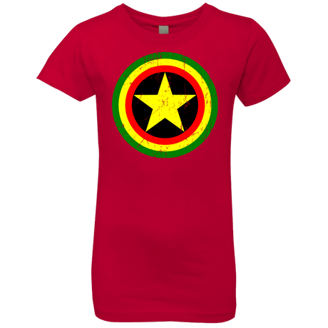 T-Shirts Red / YXS Captain Rasta Girls Premium T-Shirt