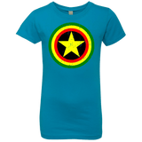 T-Shirts Turquoise / YXS Captain Rasta Girls Premium T-Shirt