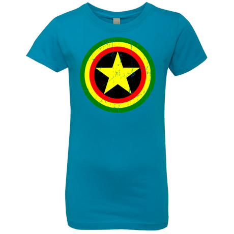 T-Shirts Turquoise / YXS Captain Rasta Girls Premium T-Shirt