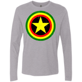 T-Shirts Heather Grey / Small Captain Rasta Men's Premium Long Sleeve