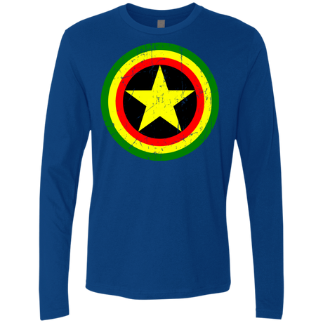 T-Shirts Royal / Small Captain Rasta Men's Premium Long Sleeve