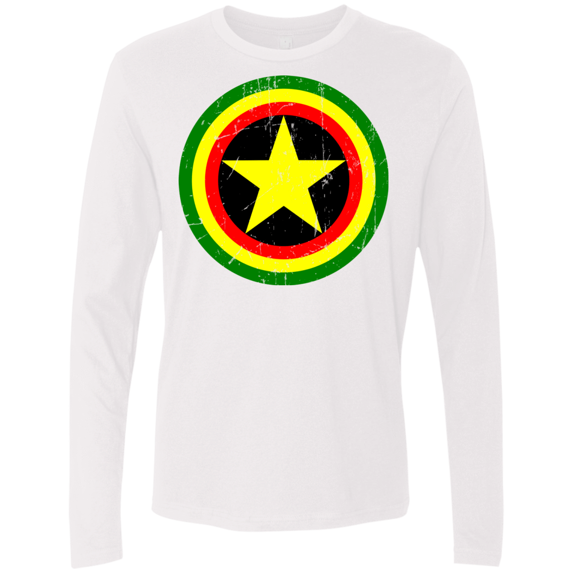 T-Shirts White / Small Captain Rasta Men's Premium Long Sleeve