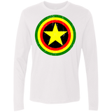 T-Shirts White / Small Captain Rasta Men's Premium Long Sleeve