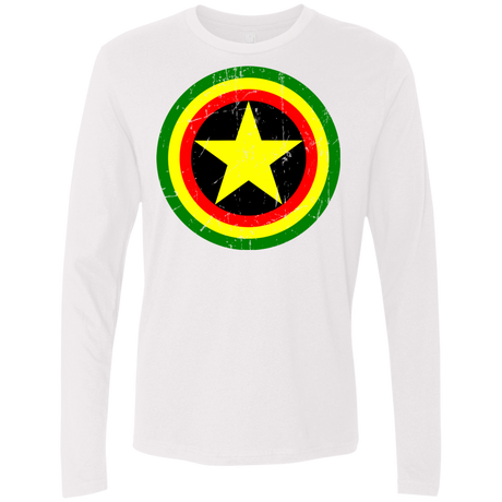 T-Shirts White / Small Captain Rasta Men's Premium Long Sleeve